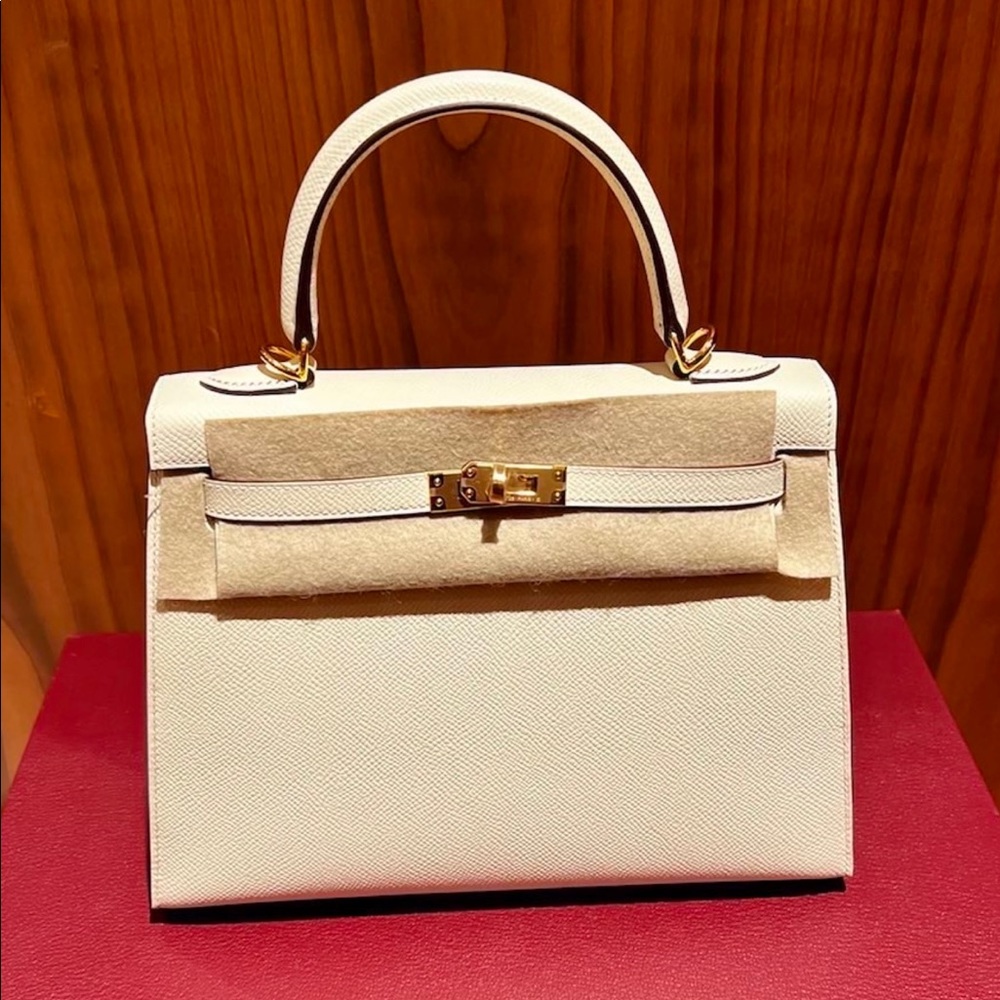 SOLD!!!Authentic Brand New Hermes Eason Calfskin Kelly II SELLIER 25 handbag I2